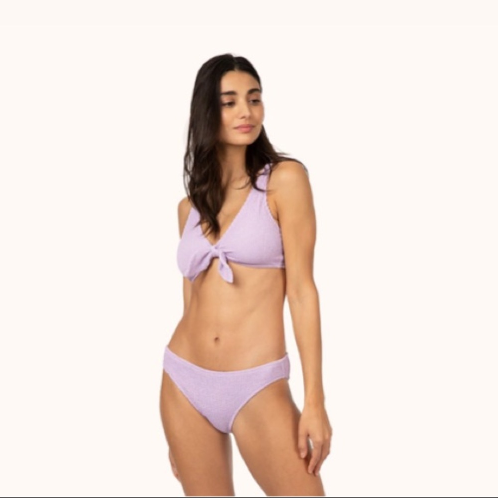 LIVELY Lavender Ribbed Bikini
